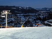 Die beleuchtete Talabfahrt