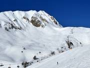 Tiefschneehänge bei der Sesselbahn Bleis