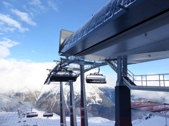 Silberbrünnl - 8er Hochgeschwindigkeits-Sesselbahn (kuppelbar) mit Abdeckhauben