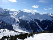 Blick vom Birgitzköpfl auf Hoadl und Pleisen