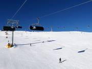 Perfekt präparierte Piste am Kronplatz