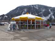 Schirm Schickeria an der Talstation Zamangbahn