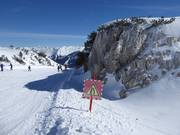 Warnung vor Engstellen