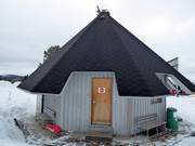 Gepflegte sanitäre Anlagen im Skigebiet Ounasvaara