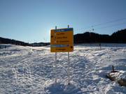 Pistenausschilderung in Alta Badia