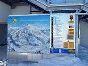 Moderne Infotafel mit Statusanzeige am Venet