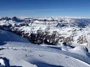 Start der Pisten auf der Marmolada
