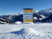 Ausschilderung in Gerlos