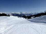 Leichte Danusapiste an der Bergstation