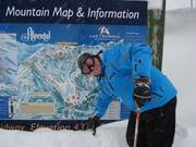 Pistenplan im Skigebiet