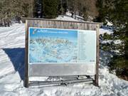 Pistenplan im Skigebiet