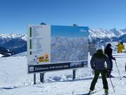 Infotafel an der Bergstation der Dorfbahn Königsleiten