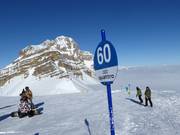 Pistenmarkierung in Madonna di Campiglio