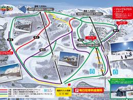 Pistenplan Kurobushi Kogen Snow Park Jangle Jungle