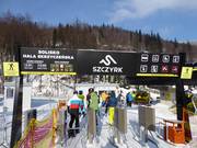 Informationen beim Einstieg an den Sesselbahnen