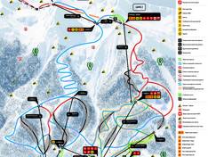 Pistenplan Krasnaya Polyana Resort