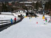 Förderband an der Talstation der Gondelbahn