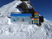 Informationstafel am Gemsstock