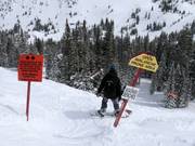 Anspruchsvolles Gelände im Gad Valley