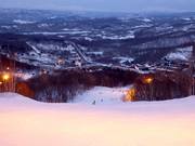 Blick auf die Unterkünfte am Rusutsu Resort