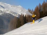 Beschneiung der Talabfahrt