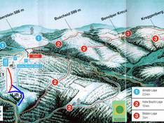 Pistenplan Hohe Bracht – Lennestadt