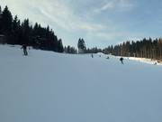 Mitten auf der breiten Piste