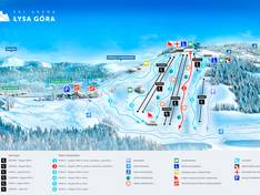 Pistenplan Łysa Góra – Dziwiszów