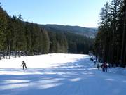 Leichte Piste am Schlepplift Spodní Šance