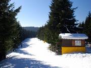 Sehr flach: Piste vom Bremberg in Richtung Kahler Asten