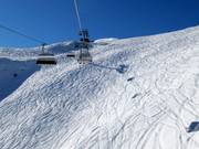 Ungesicherter freier Skiraum an der Hüttenkopfbahn