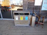 Mülltrennung im Skigebiet Vogel