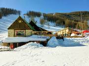 Le Farban an der Talstation der Sesselbahn Blainon