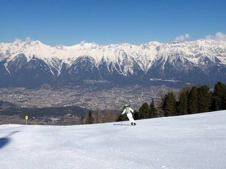 Innsbruck (Stadt): Größe der Skigebiete – Größe Patscherkofel – Innsbruck-Igls