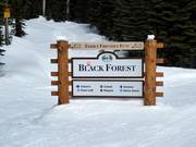 Ausschilderung im Skigebiet