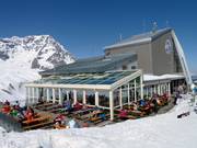 Das Restaurant Goldene Traube an der Bergstation der Gondelbahn