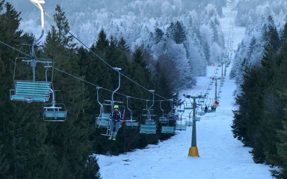 Oberer Bayerischer Wald: beste Skilifte – Lifte/Seilbahnen Hohenbogen – Neukirchen bei Hl. Blut