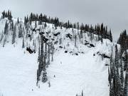 Blick auf die Felsenwände der North Bowl