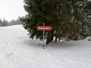 Hinweisschild zum Steckenberglift