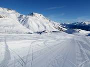 Leichter Übungshang auf der Corviglia (Runzöl)