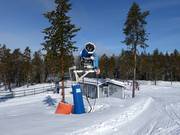 Leistungsfähige Schneekanone in Tandådalen