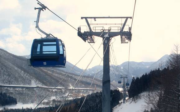 Japanische Alpen: beste Skilifte – Lifte/Bahnen Naeba (Mt. Naeba)