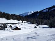 Anfängergelände an der Talstation Ifen