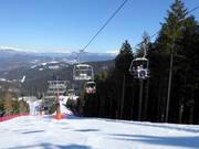 Ortesino-Sommo Alto - 4er Sesselbahn fix geklemmt