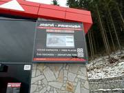 Informationstafel an der Standseilbahn Chopok