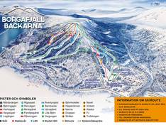Pistenplan Borgafjäll