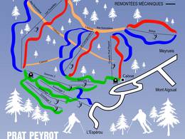 Pistenplan Prat Peyrot – Mont Aigoual