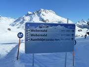 Ausschilderung mit Betriebszeiten der Anlagen