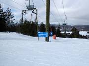 Pistenausschilderung im Skigebiet Ounasvaara