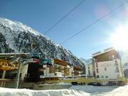 Hotel Vier Jahreszeiten direkt an der Talstation in Mandarfen